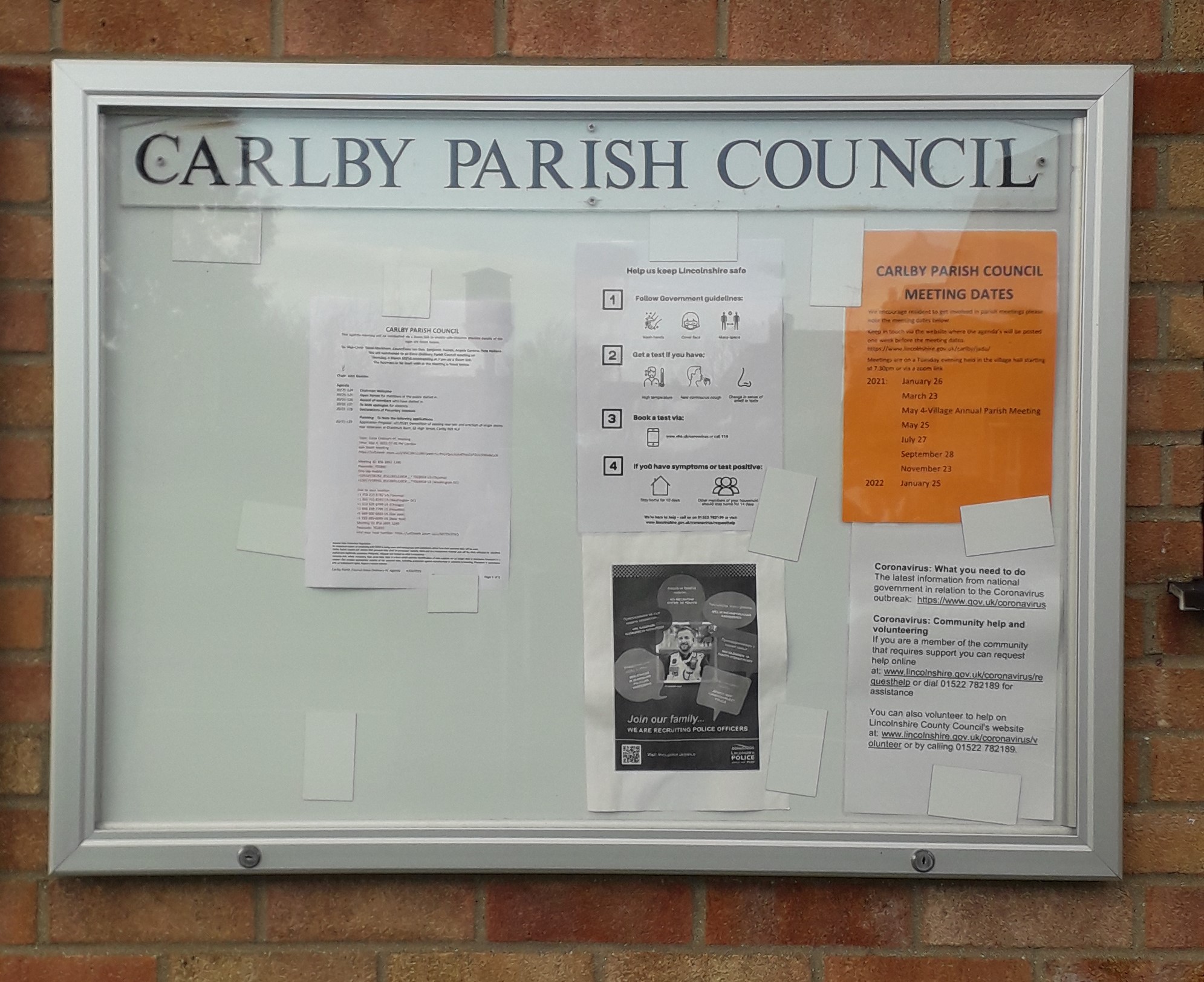 picture of noticeboard
